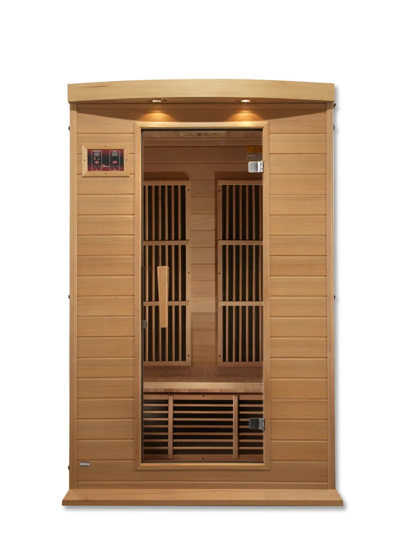 Dynamic Infrared Toulouse 2 Person Bluetooth Compatible FAR Infrared Hemlock Sauna